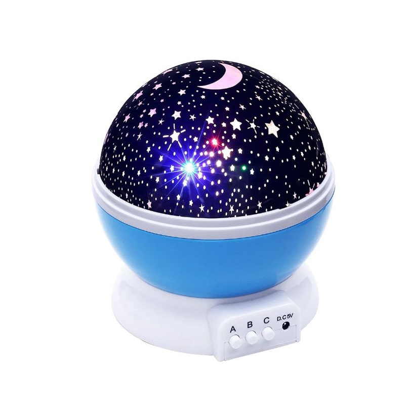 Ночник-проектор Star Master Звездное небо вращающийся голубой