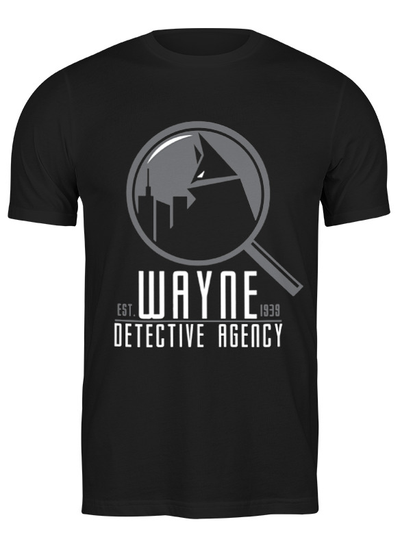 

Футболка мужская Printio Wayne (batman) черная L, Черный, Wayne (batman)