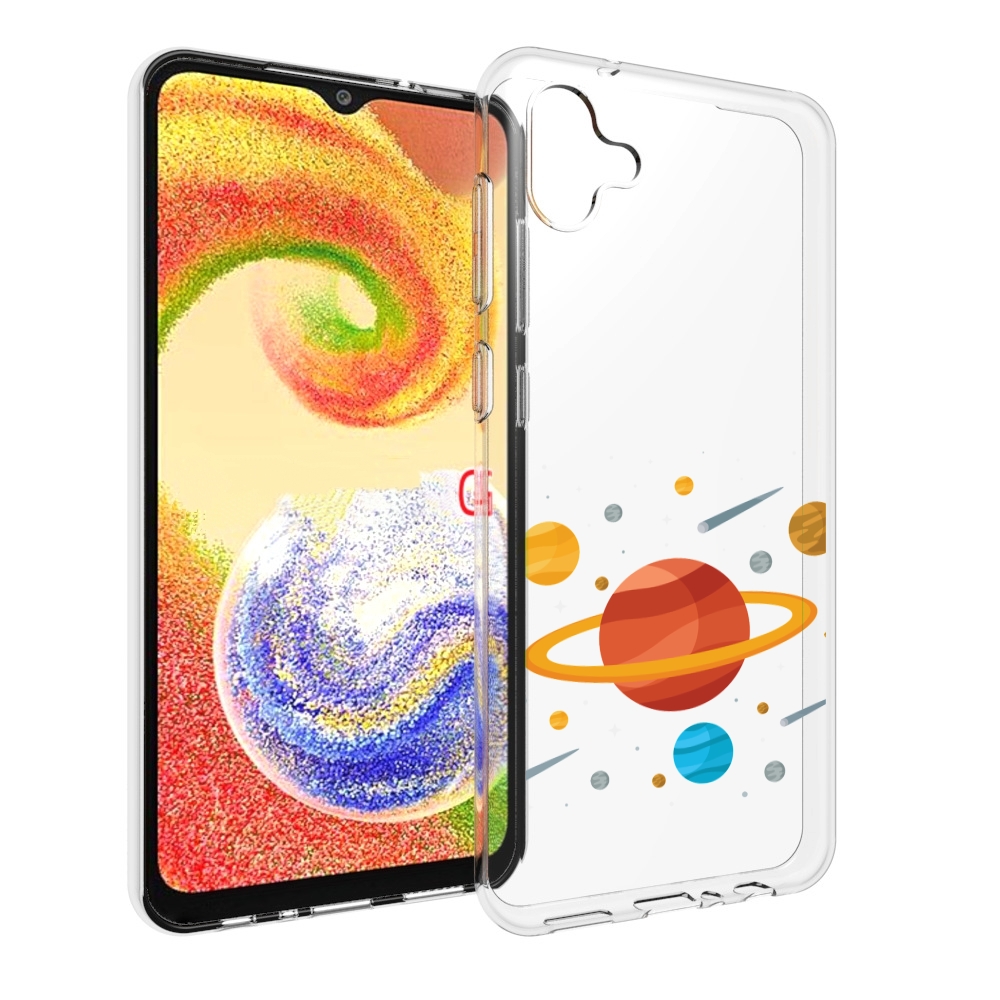 

Чехол MyPads Планета-Сатурн для Samsung Galaxy A04, Прозрачный, Tocco