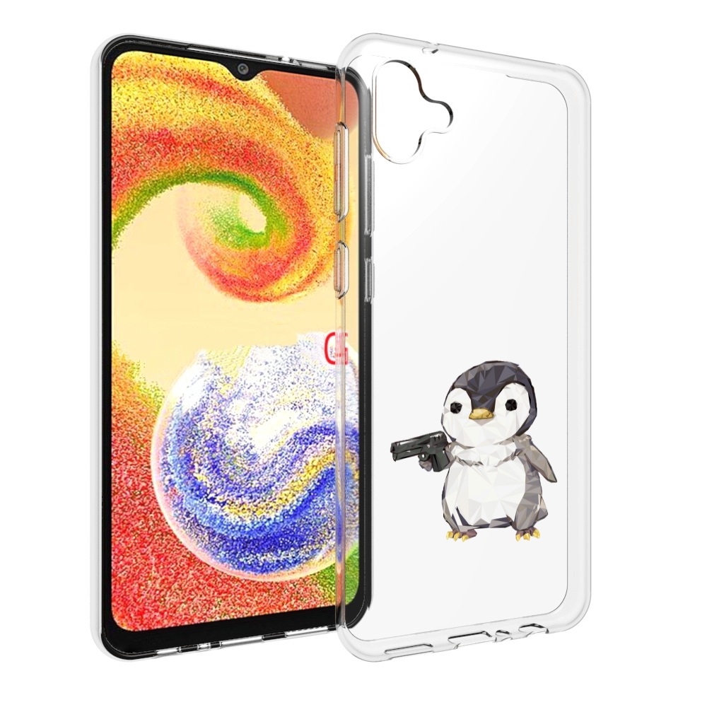 

Чехол MyPads Пингвин детский для Samsung Galaxy A04, Прозрачный, Tocco
