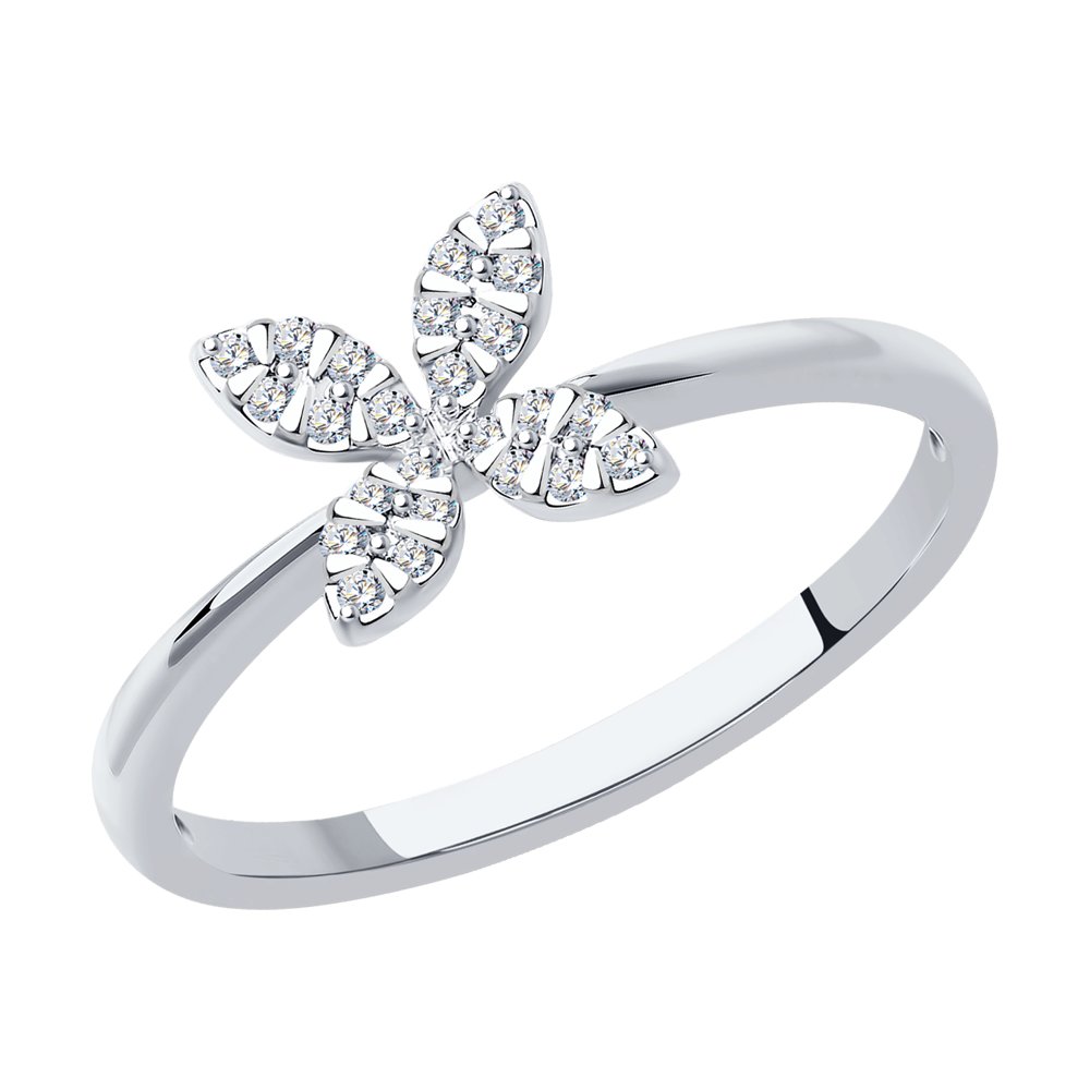 

Кольцо из белого золота с бриллиантом р. 18,5 SOKOLOV Diamonds 1012134, 1012134