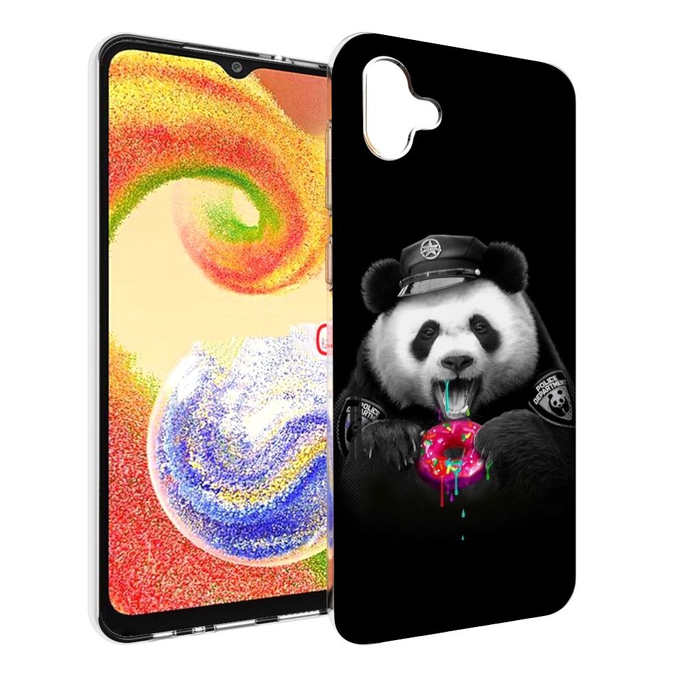 

Чехол MyPads Панда-с-пончиком для Samsung Galaxy A04, Прозрачный, Tocco
