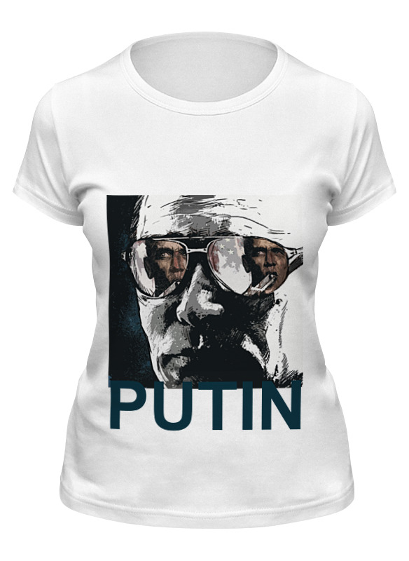 

Футболка женская Printio Путин белая M, Белый, Путин