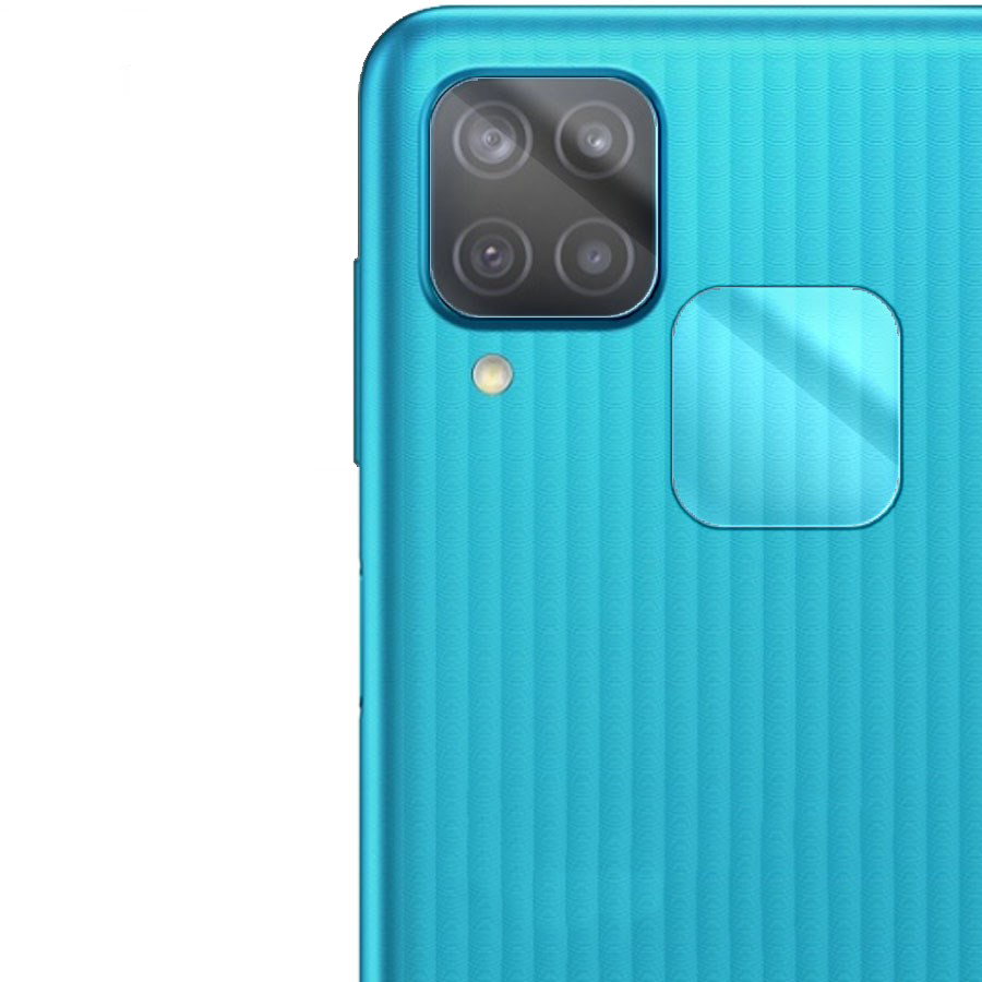 Стекло защитное гибридное для камеры Samsung Galaxy M12 (2 шт.)