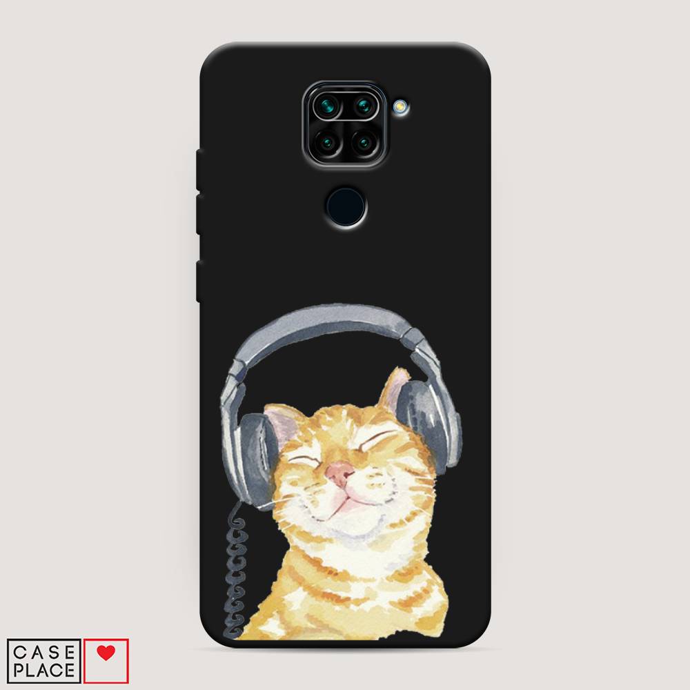 

Матовый силиконовый чехол "Кот меломан" на Xiaomi Redmi 10X 4G, Кот меломан