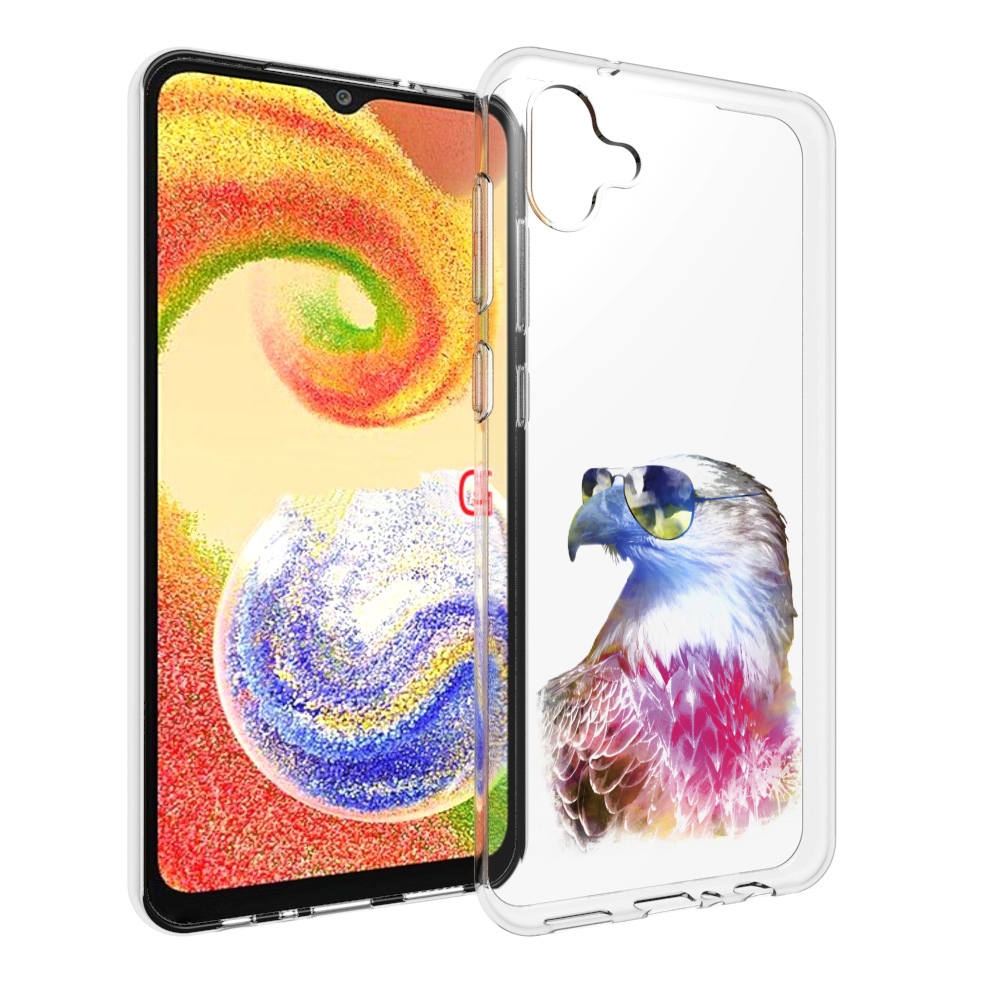 

Чехол MyPads Орел в очках для Samsung Galaxy A04, Прозрачный, Tocco