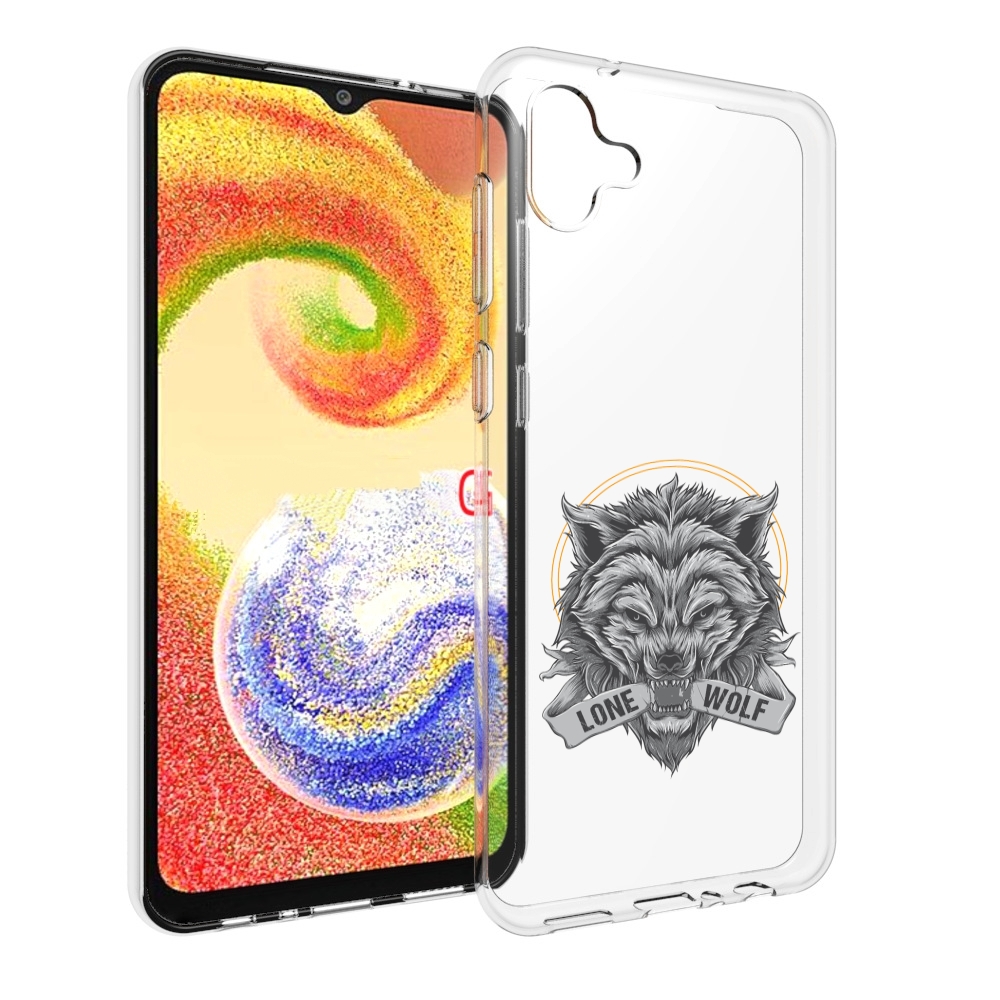

Чехол MyPads Одинокий-волк мужской для Samsung Galaxy A04, Прозрачный, Tocco