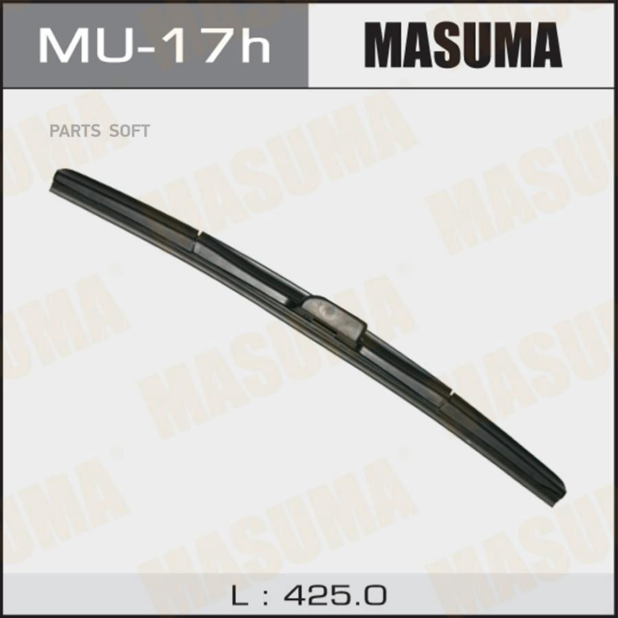 MASUMA MU-17H Дворник 17 гибридный, крюк (425мм) боковое крепление
