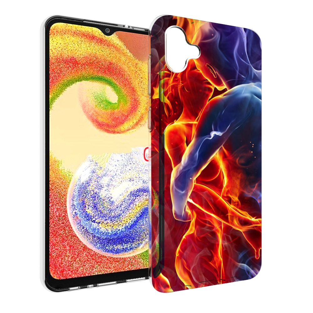 

Чехол MyPads Огонь-вода для Samsung Galaxy A04, Прозрачный, Tocco