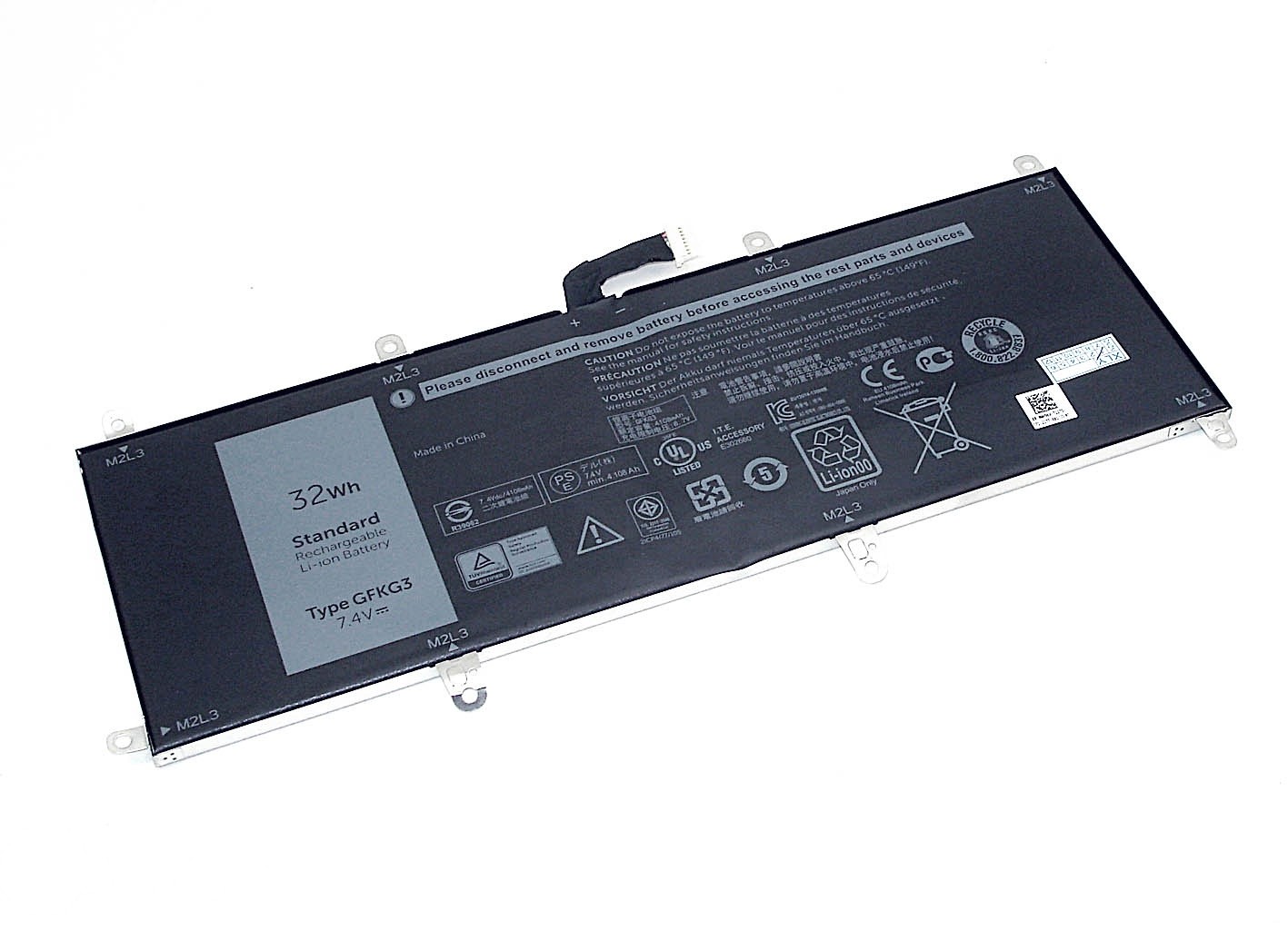 

Аккумуляторная батарея GFKG3 для ноутбука Dell Venue 10 Pro 5056 Series 7.4V 4220mAh (8-pi