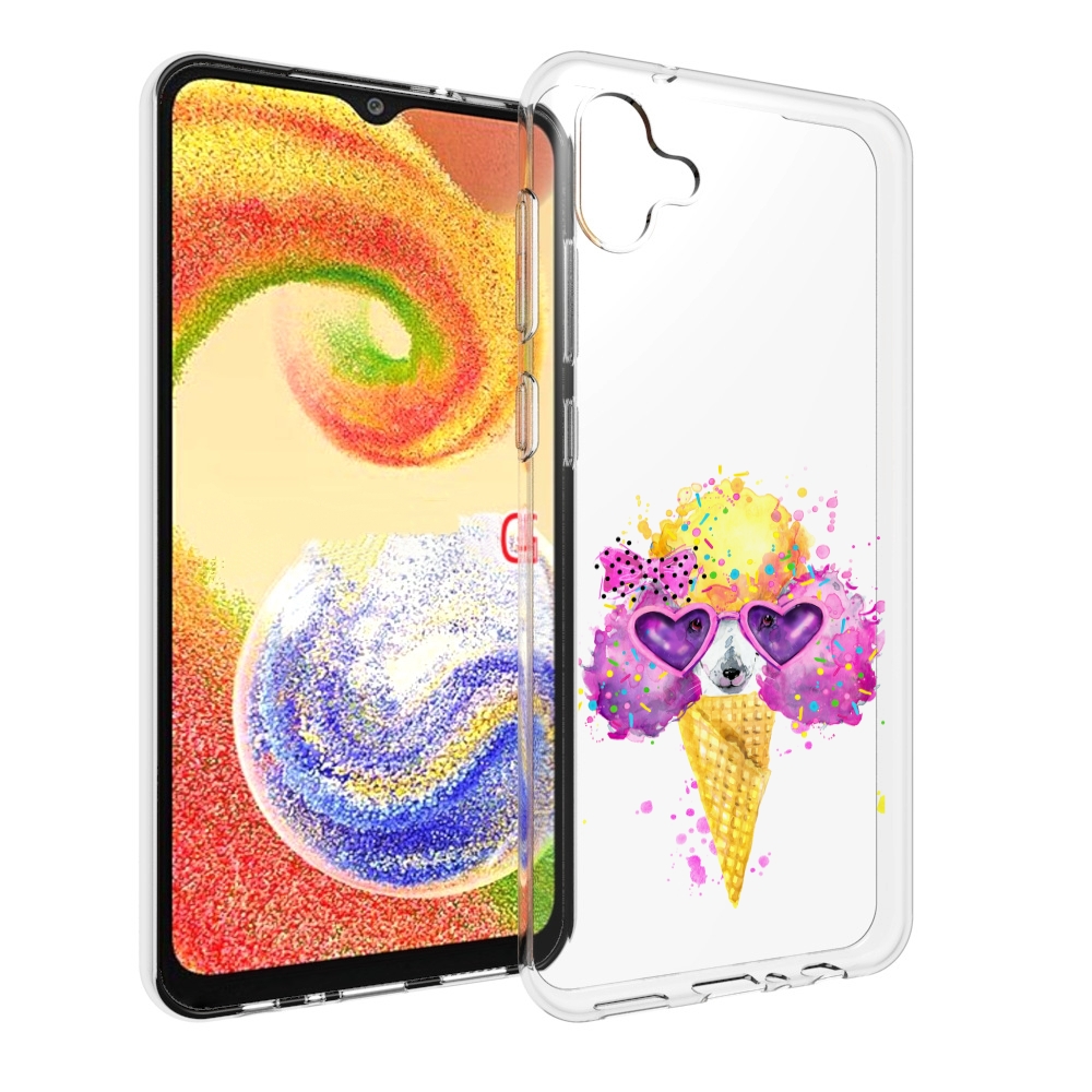 

Чехол MyPads Рожок для Samsung Galaxy A04, Прозрачный, Tocco