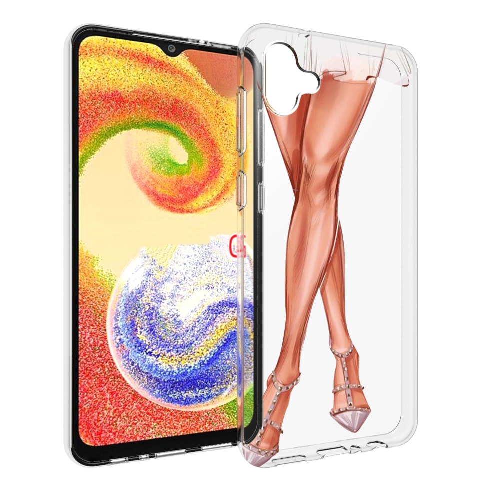 

Чехол MyPads Ножки для Samsung Galaxy A04, Прозрачный, Tocco