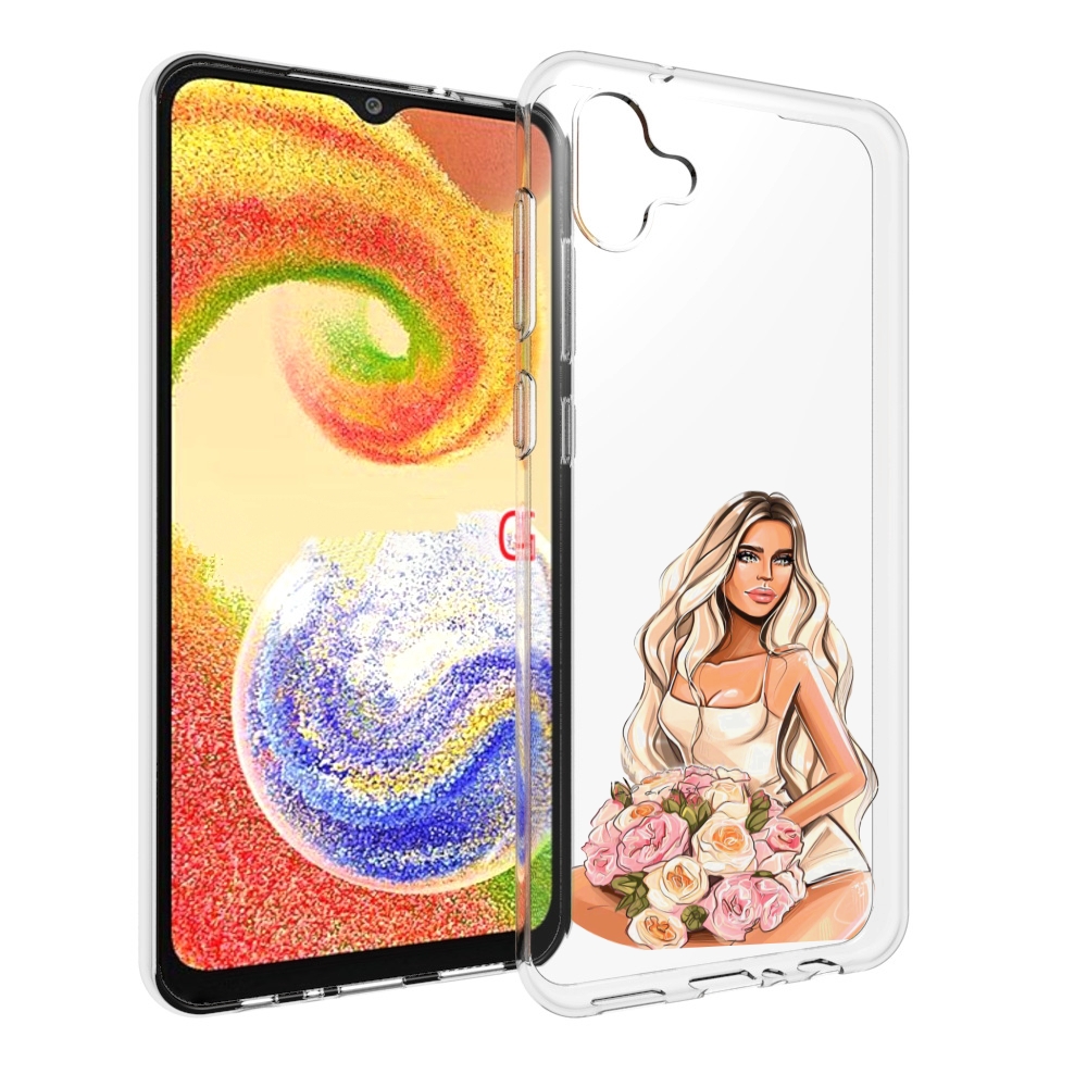 

Чехол MyPads Нежная-девушка женский для Samsung Galaxy A04, Прозрачный, Tocco