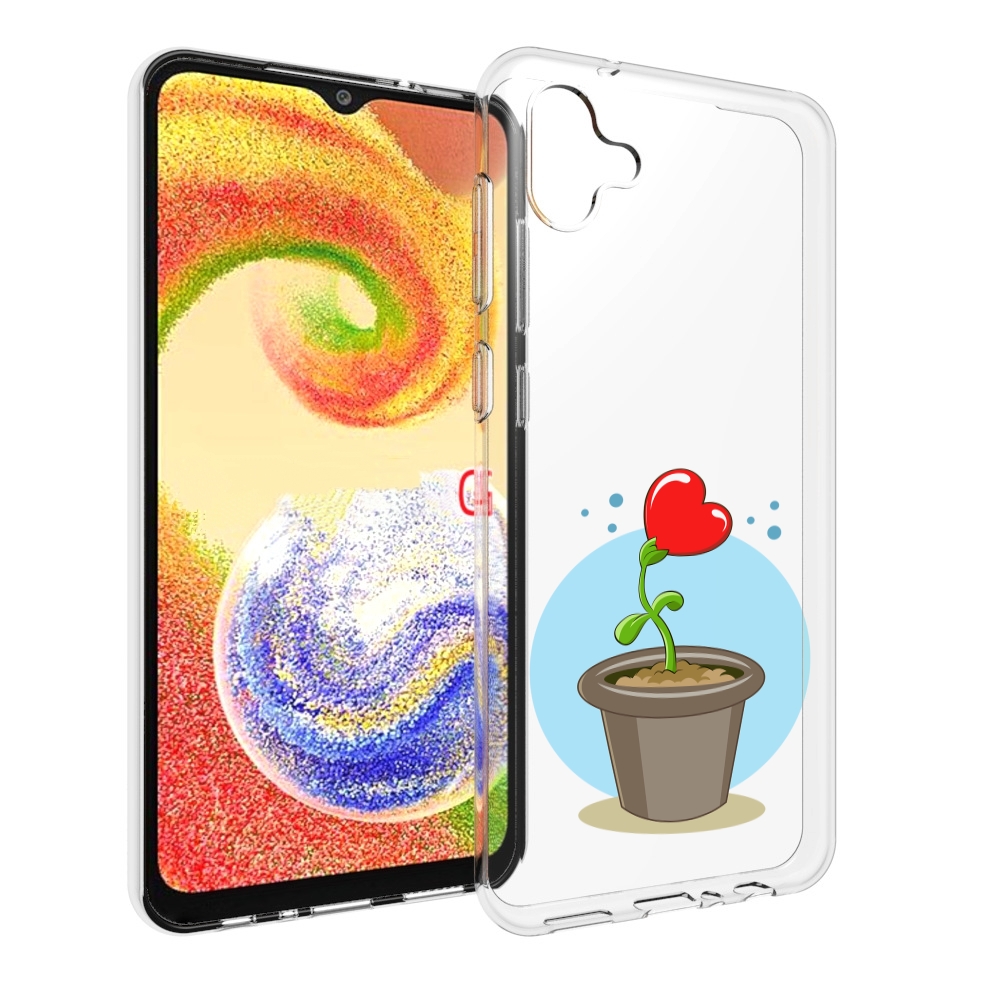 

Чехол MyPads Растение любви 14 февраля для Samsung Galaxy A04, Прозрачный, Tocco