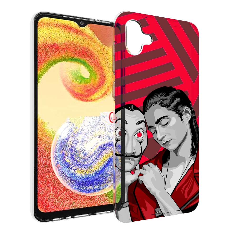 

Чехол MyPads Найроби-бумажного-дома для Samsung Galaxy A04, Прозрачный, Tocco