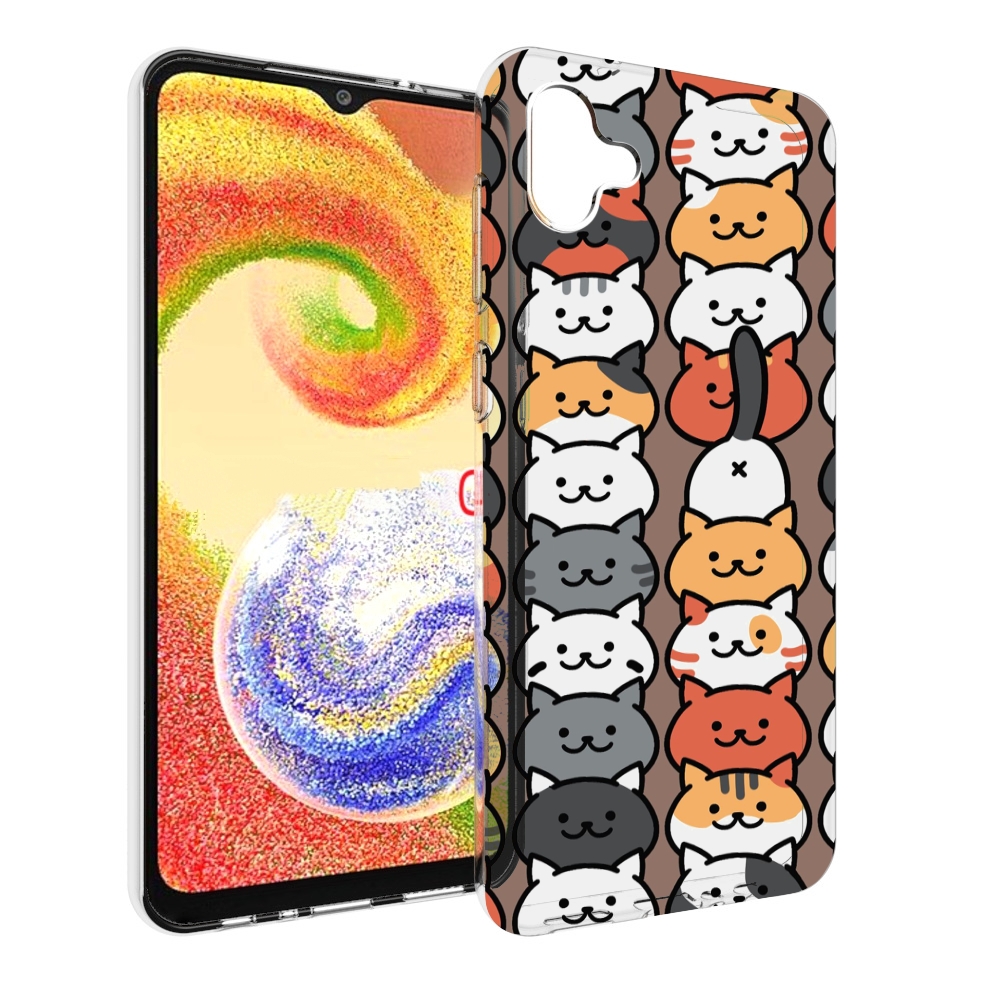 

Чехол MyPads Найди-кота для Samsung Galaxy A04, Прозрачный, Tocco