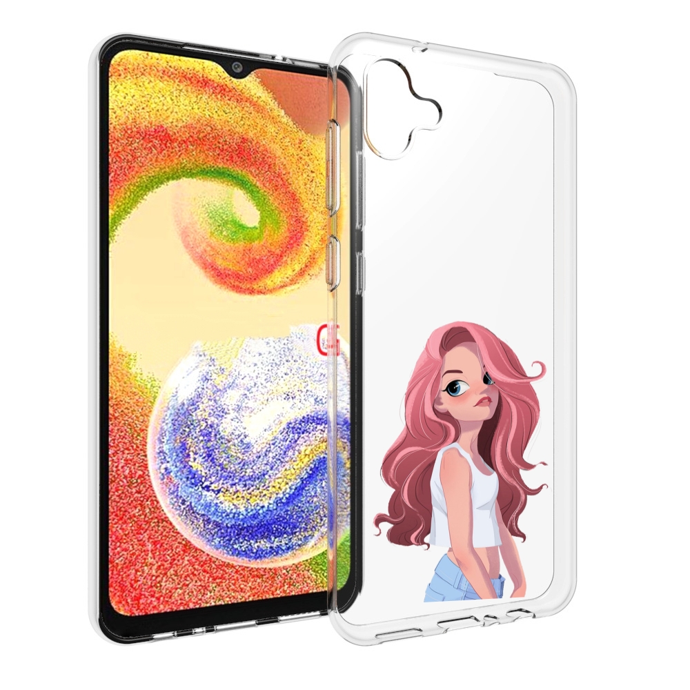 

Чехол MyPads Мультяшный-арт-девушки женский для Samsung Galaxy A04, Прозрачный, Tocco
