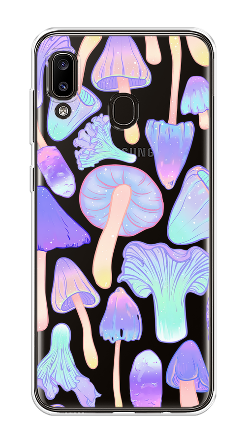 

Чехол на Samsung Galaxy A30/A20 "Пастельные грибы", Фиолетовый;голубой, 27650-1