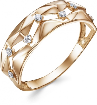 

Кольцо из красного золота с фианитом р. 18 Гранат 1.10.11.0831.00-4139, 1.10.11.0831.00-4139