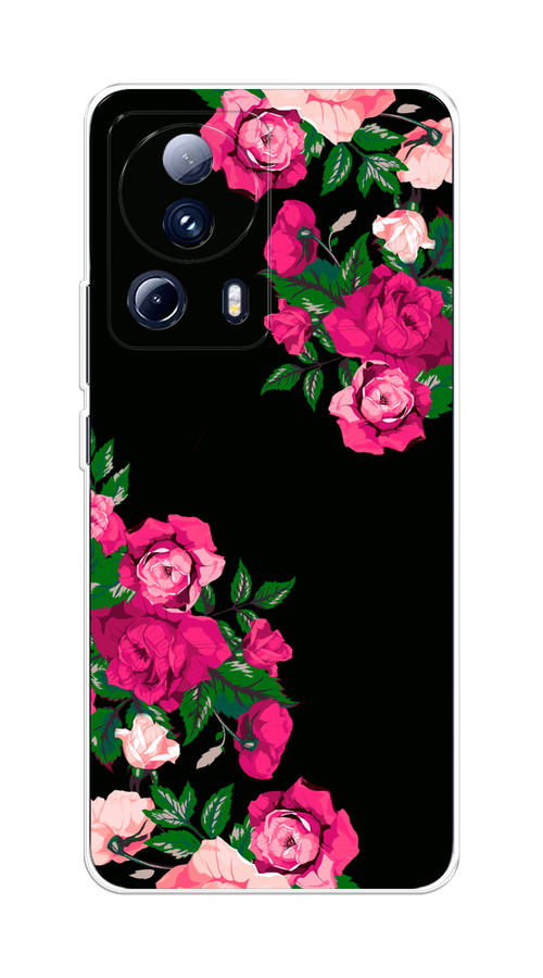 

Чехол на Xiaomi 13 Lite "Розы фуксия", Черный;розовый;зеленый, 318150-1