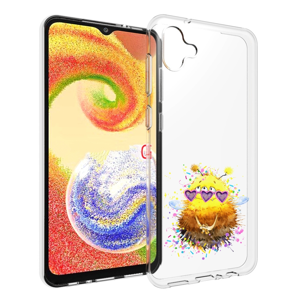 

Чехол MyPads Пушитый шмель для Samsung Galaxy A04, Прозрачный, Tocco