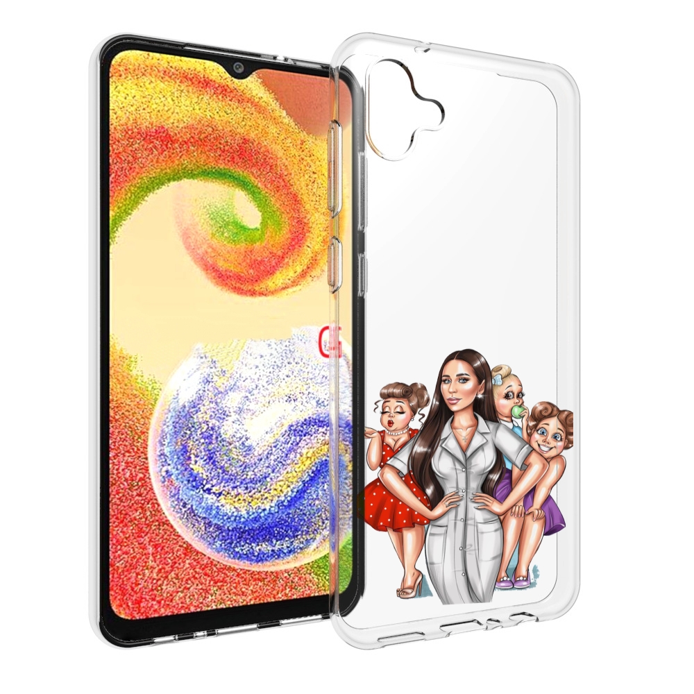 

Чехол MyPads Милые-дамы женский для Samsung Galaxy A04, Прозрачный, Tocco