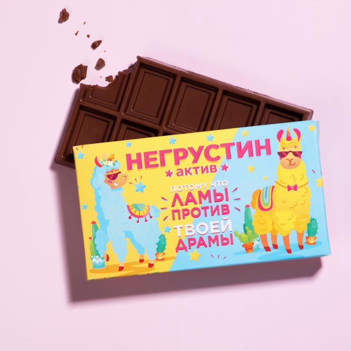 

Шоколад молочный "Негрустин - Актив", 27 г