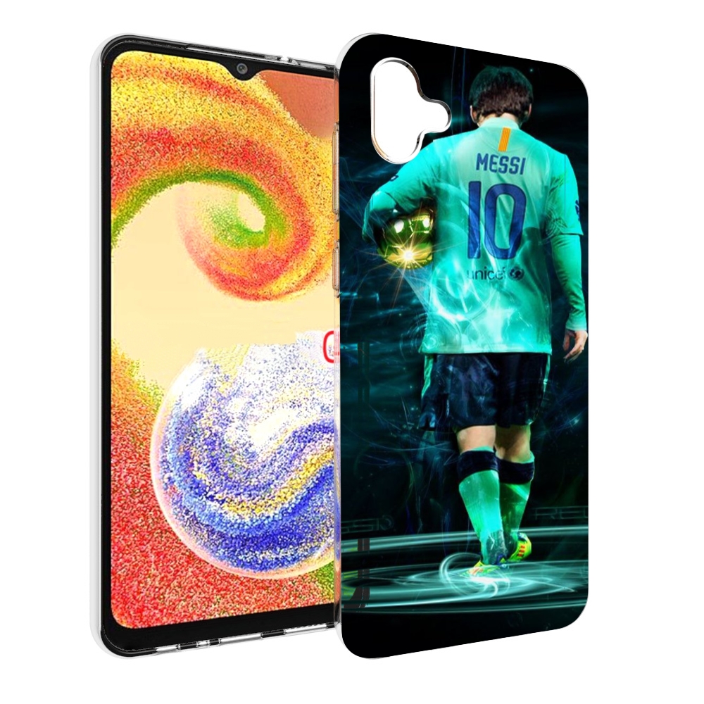 

Чехол MyPads Месси мужской для Samsung Galaxy A04, Прозрачный, Tocco