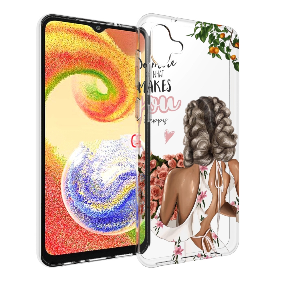 

Чехол MyPads Мелочи-делают-тебя-счастливой для Samsung Galaxy A04, Прозрачный, Tocco