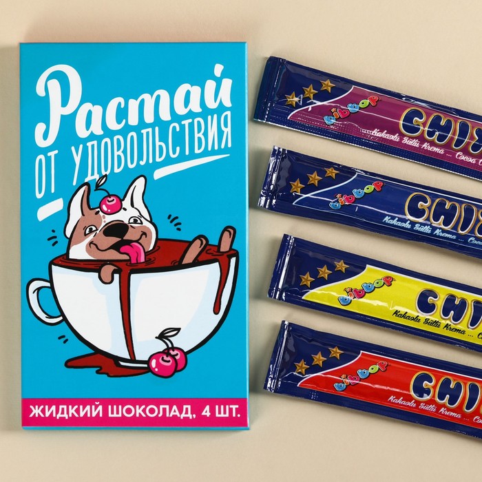 

Шоколад жидкий «Растай от удовольствия», 80 г (4 шт. х 20 г).