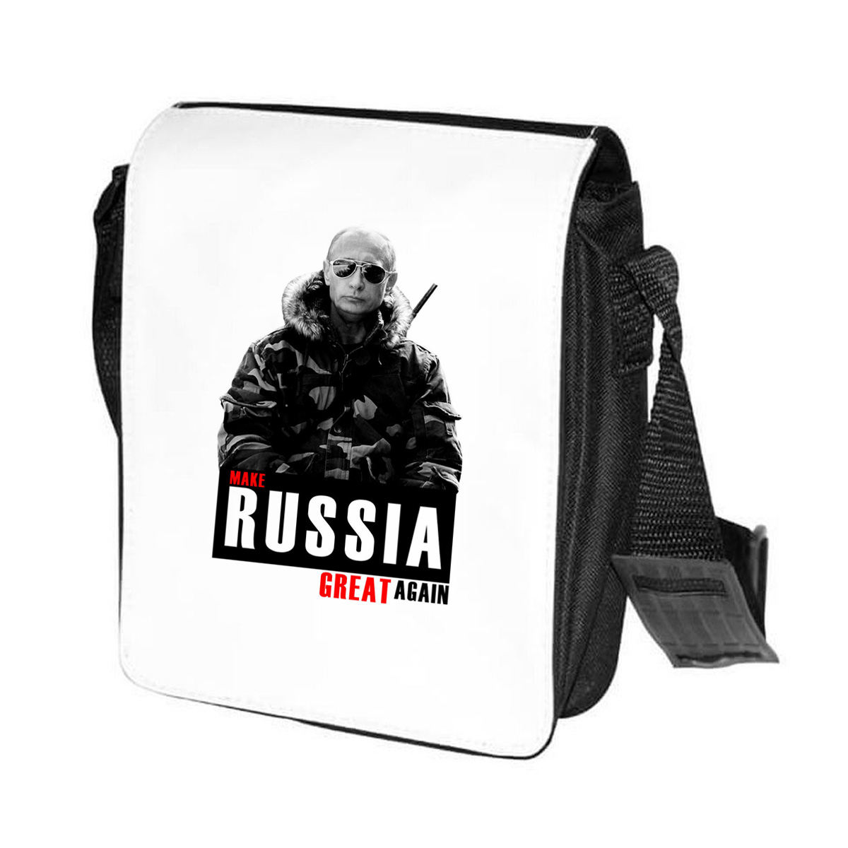 

Сумка унисекс CoolPodarok CN043371 черно-белый, CN043371