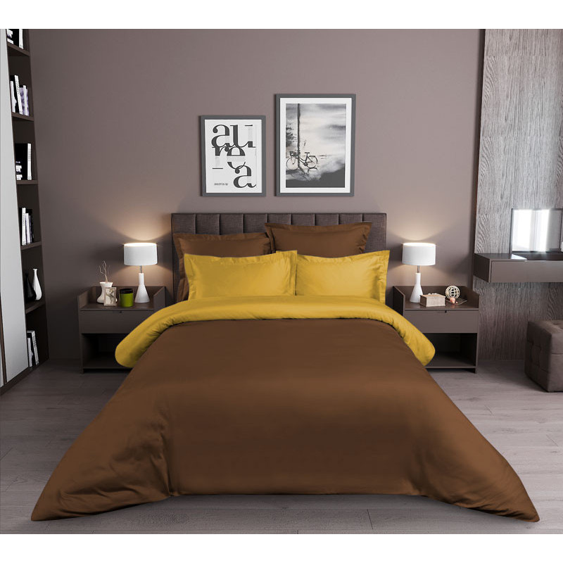 

Комплект постельного белья из сатина семейный Текс-Дизайн Янтарь, Янтарь
