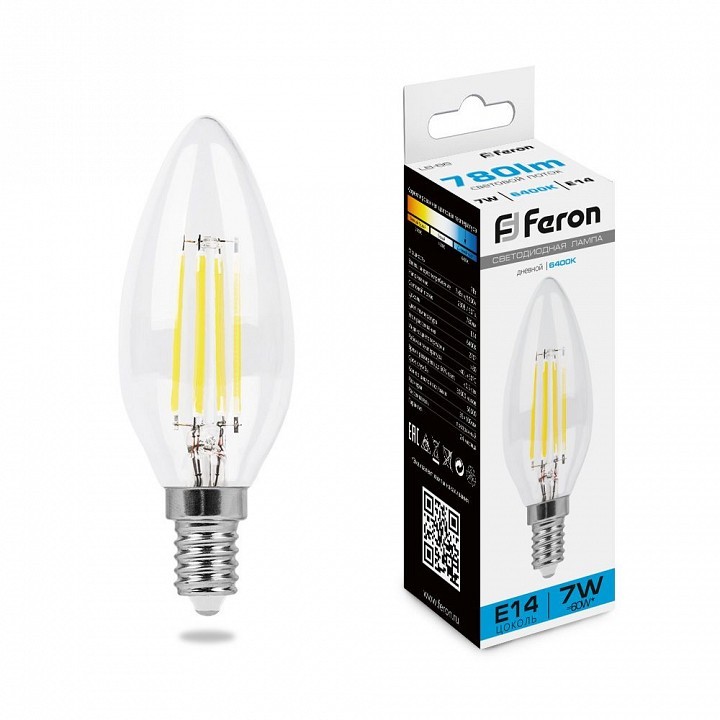 

Лампа светодиодная Feron LB-66 E14 7Вт 6400K 38227, 38227