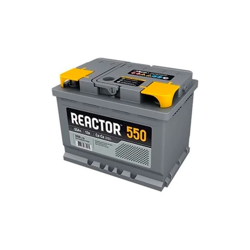 Аккумулятор легковой Reactor 55 а/ч 550А Прямая полярность