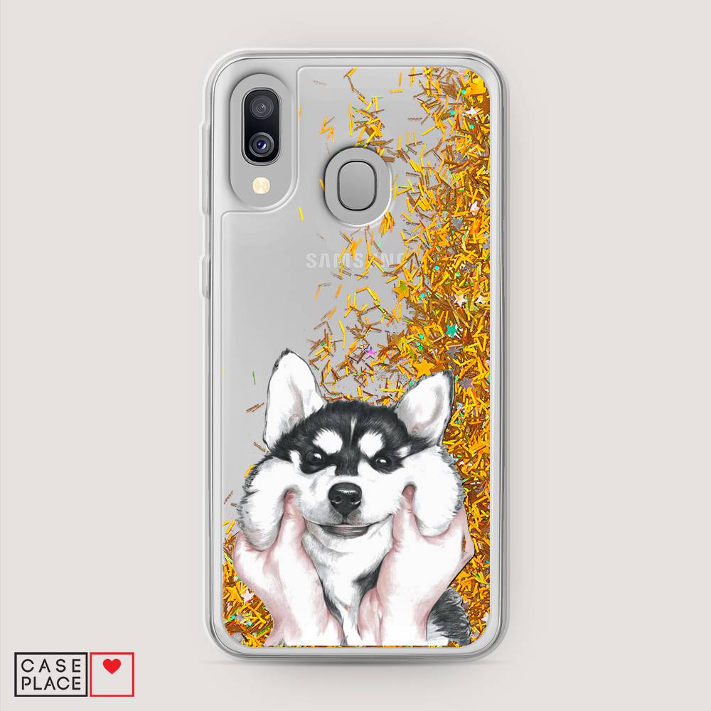 

Чехол Awog на Samsung Galaxy A40 "Щечки хаски", Разноцветный, 28090-1