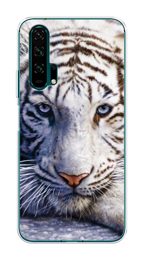 

Чехол на Honor 20 Pro "Бенгальский тигр", Коричневый;белый, 69350-1