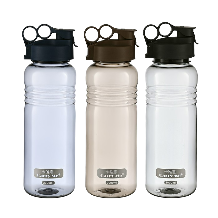 

Бутылка для воды, 2 л, сито, 33 х 10.5 см, микс, Разноцветный, Carry My