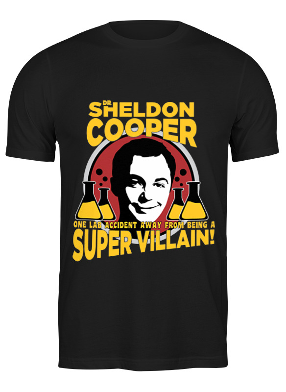 

Футболка мужская Printio Sheldon cooper (шелдон купер) черная L, Черный, Sheldon cooper (шелдон купер)