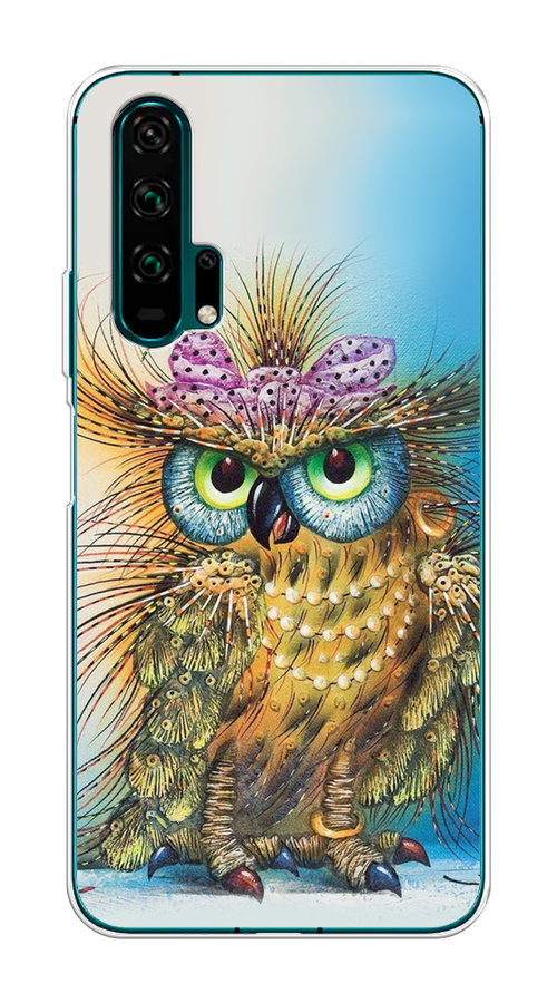 

Чехол на Honor 20 Pro "Модная сова", Коричневый;голубой, 69350-1