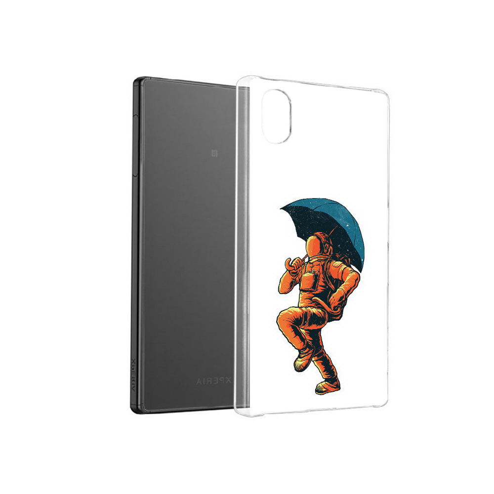 

Чехол MyPads Tocco для Sony Xperia X шагающий космонавт с зонтом, Прозрачный, Tocco