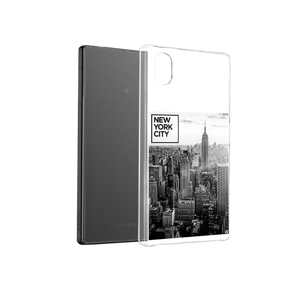 

Чехол MyPads Tocco для Sony Xperia X черно белый ньюерк, Прозрачный, Tocco