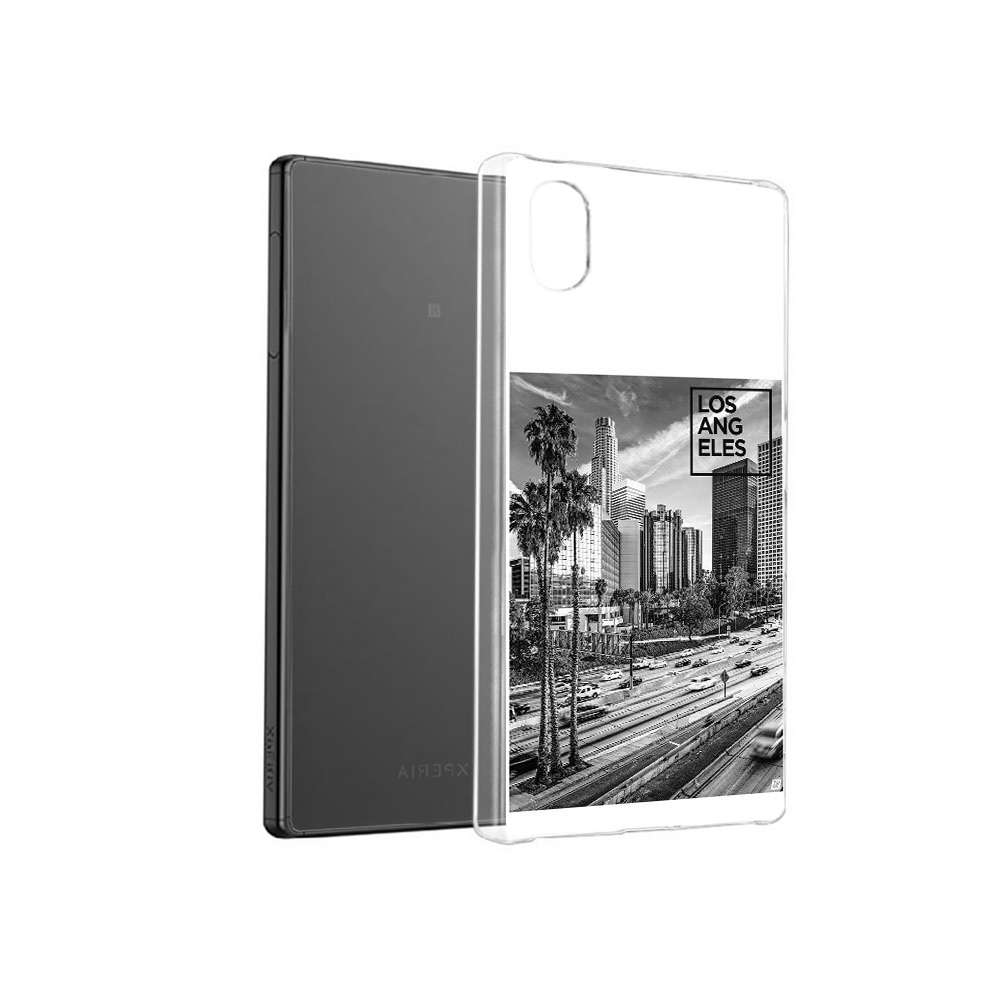 

Чехол MyPads Tocco для Sony Xperia X черно белый лос анджелес, Прозрачный, Tocco