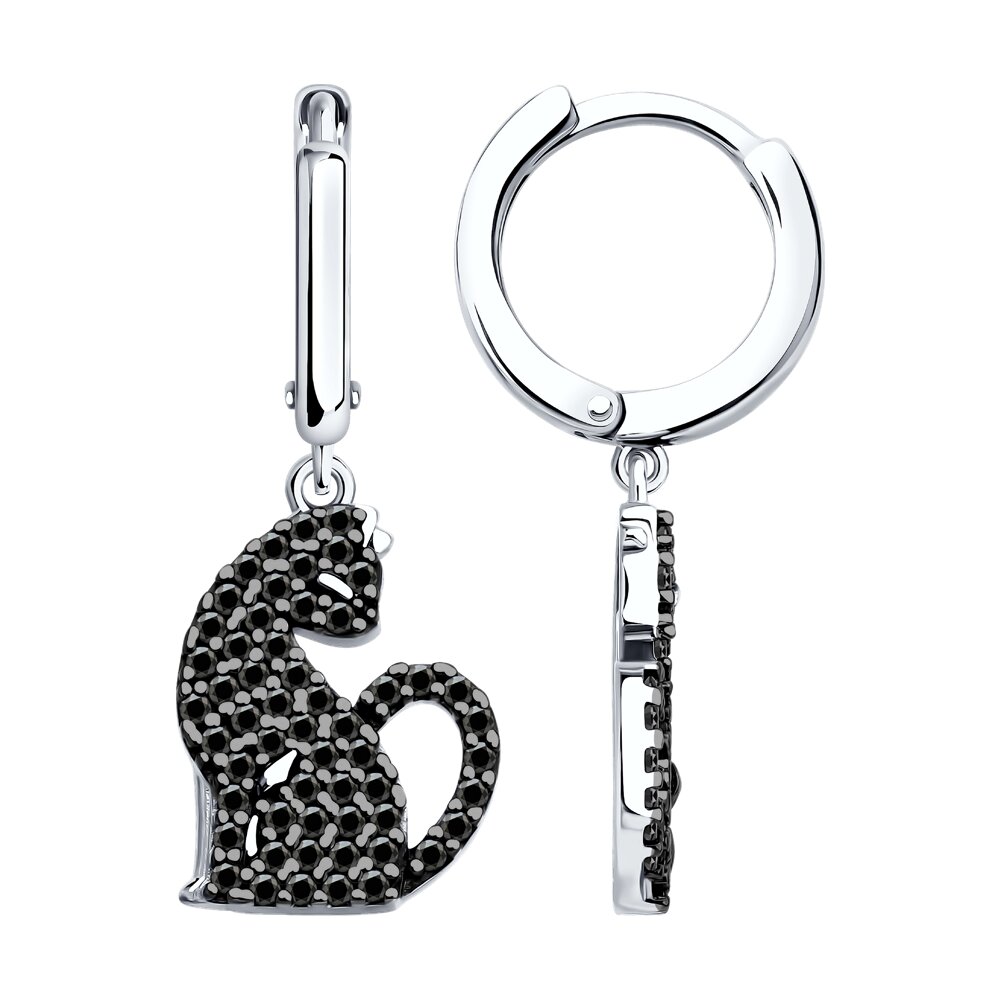 

Серьги из серебра SOKOLOV 94026851, фианит, 94026851
