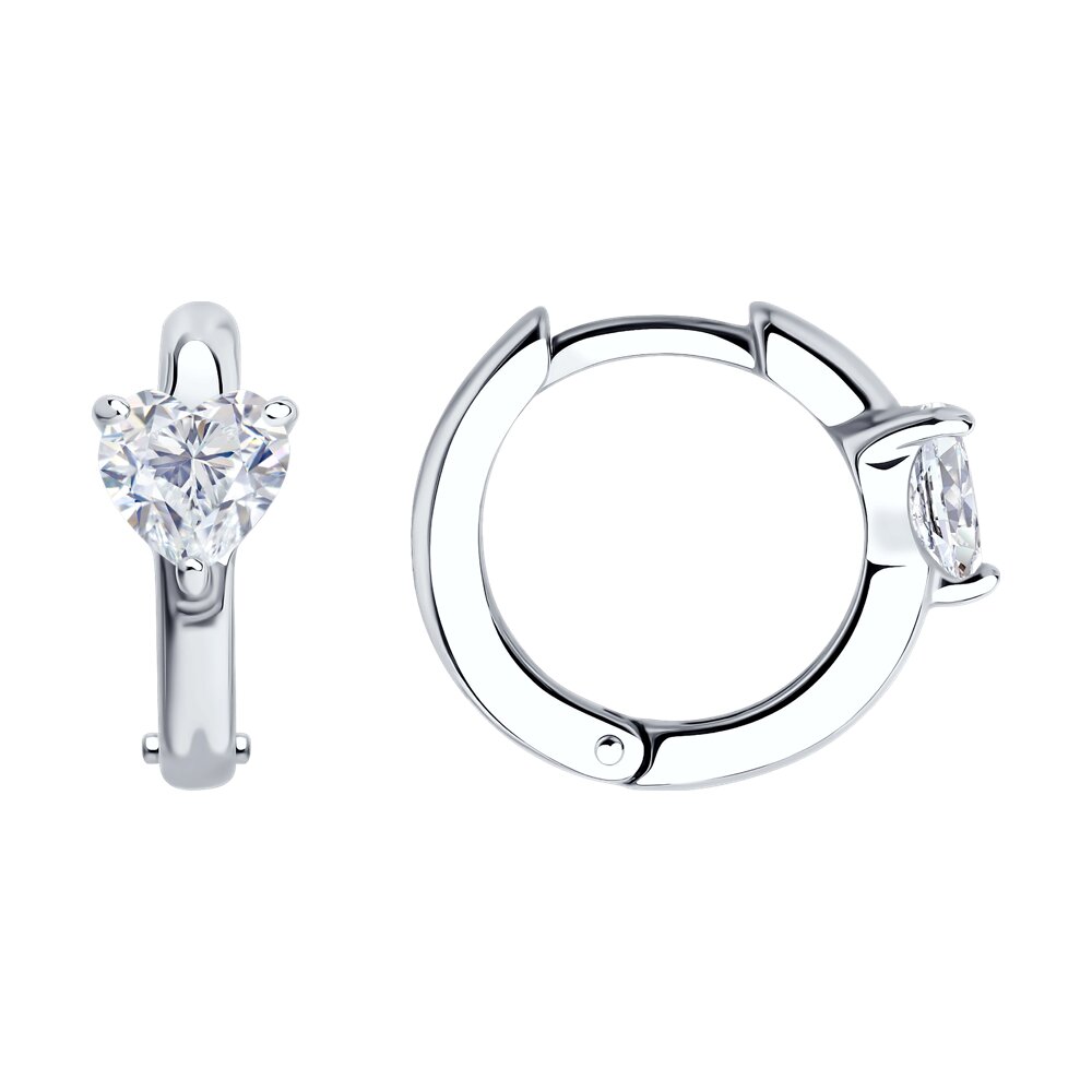 

Серьги из серебра SOKOLOV 94026819, фианит, 94026819