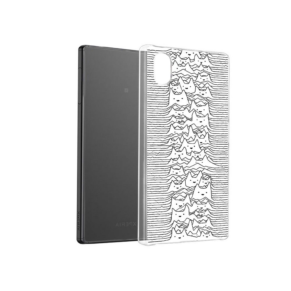 

Чехол MyPads Tocco для Sony Xperia X черно белые коты 3D, Прозрачный, Tocco