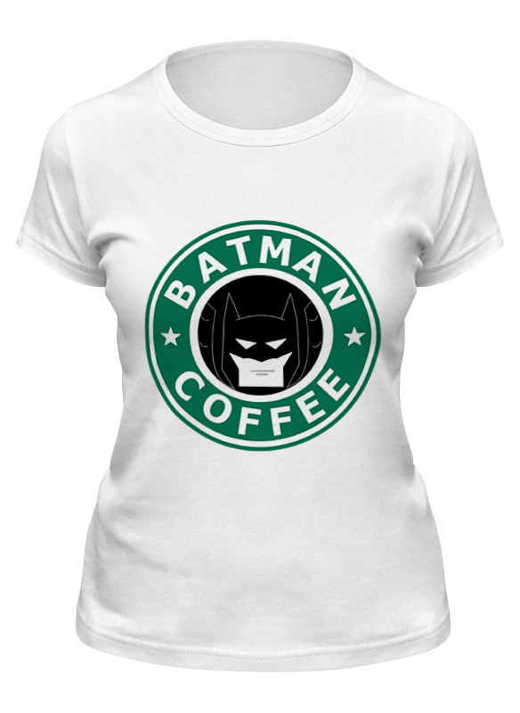 

Футболка женская Printio Batman coffee белая L, Белый, Batman coffee