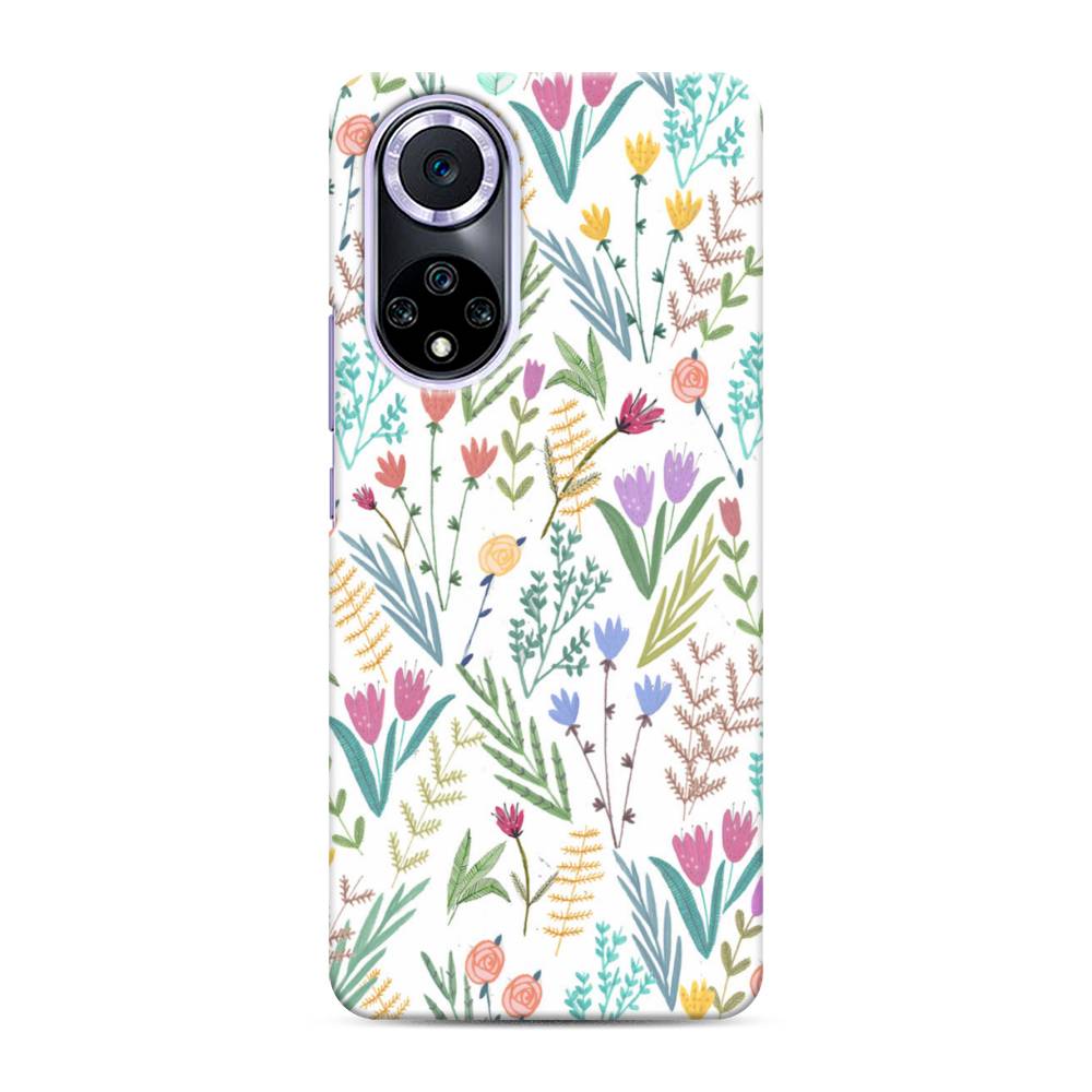 

Чехол Awog "Полевые цветы рисунок" для Huawei Nova 9, 6106120-6