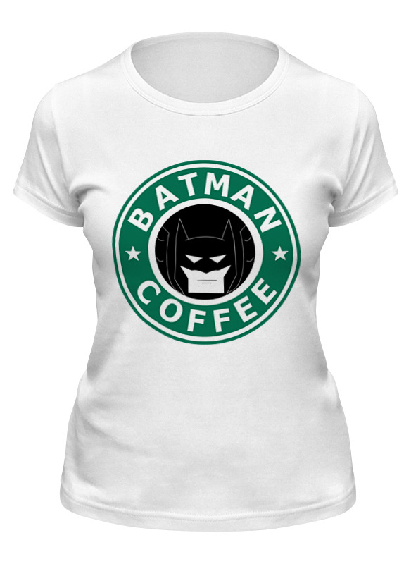

Футболка женская Printio Batman coffee белая L, Белый, Batman coffee