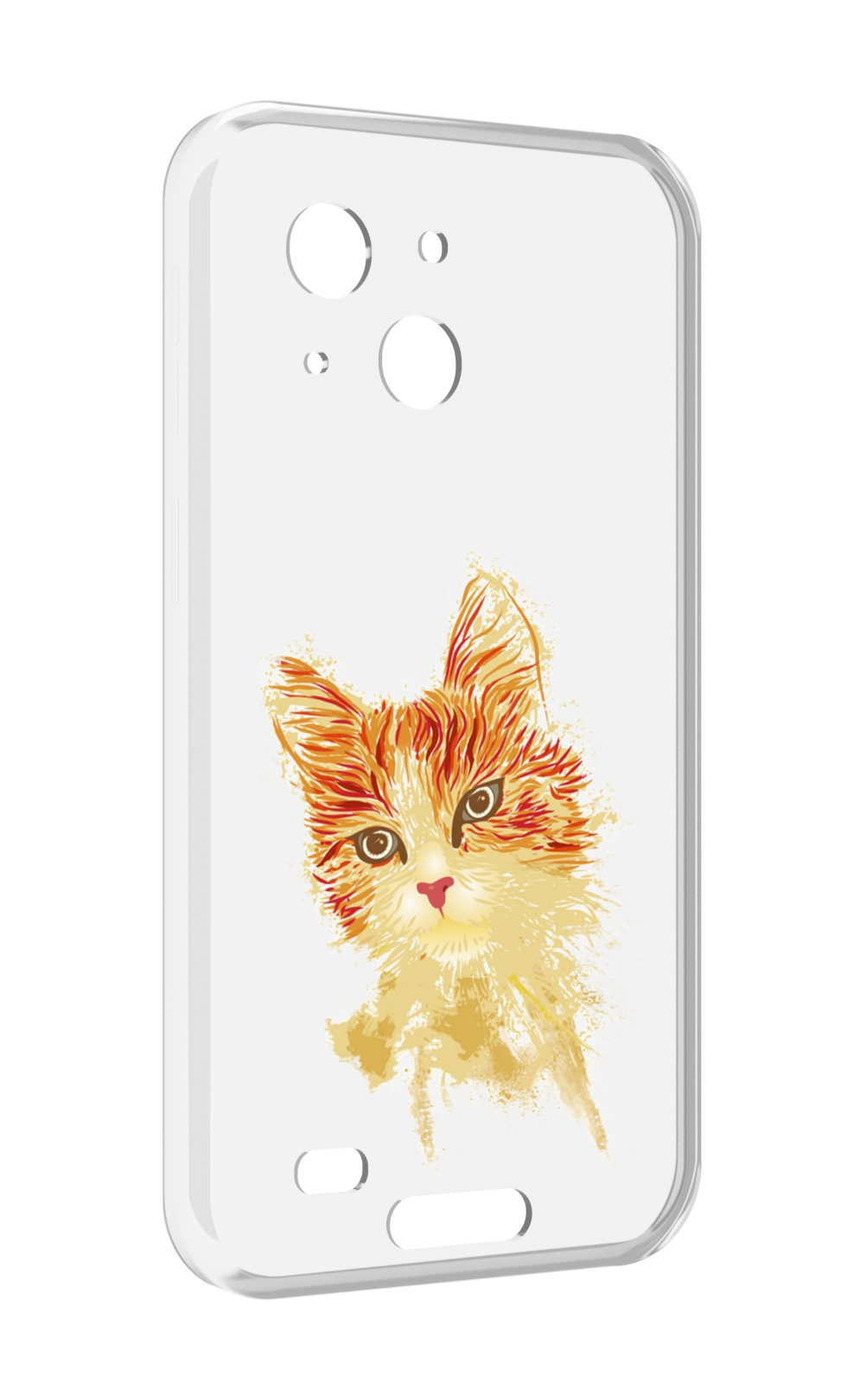 

Чехол MyPads рыжий кот для Oukitel WP20 / WP20 Pro, Прозрачный, Tocco