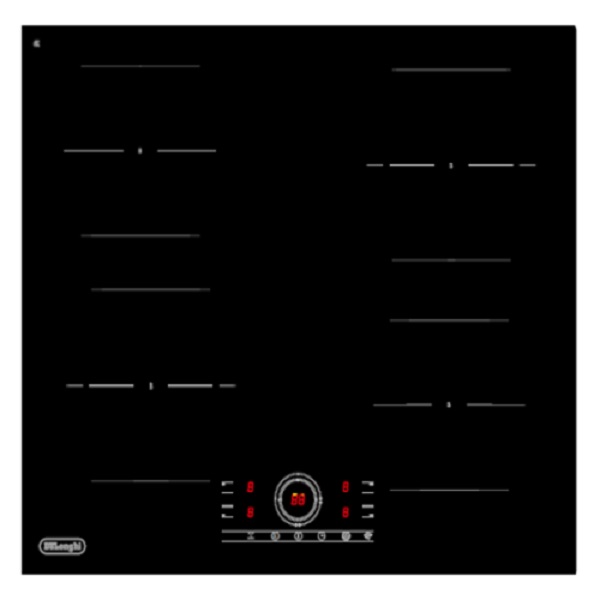 Встраиваемая варочная панель индукционная Delonghi ELETTRA 4B0P CR черный кофемашина автоматическая de’longhi ecam220 22 gb 1450вт черный